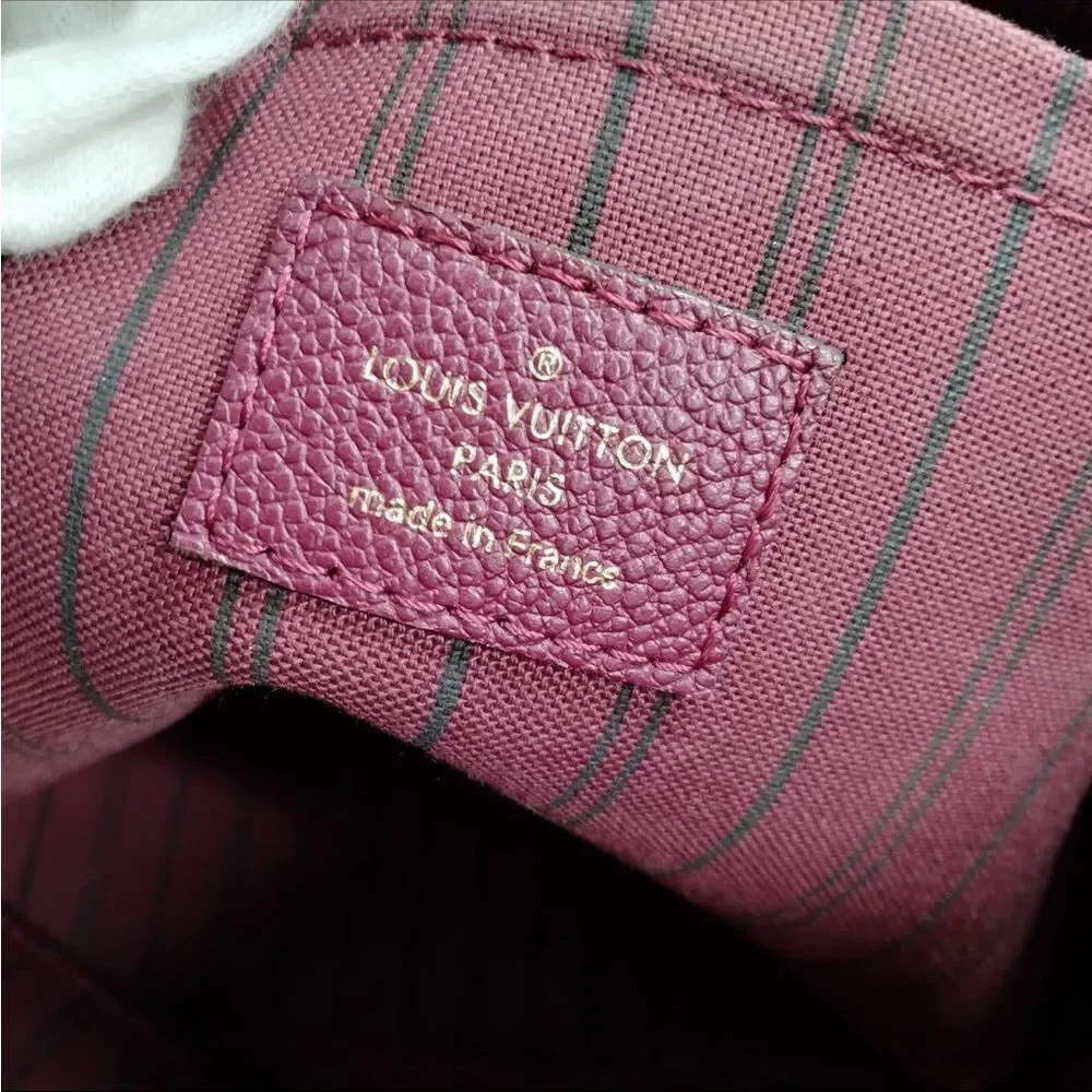 Auth Louis Vuitton LV Shoulder Bag M50638  MAZARINE PM Red Monogram Empreinte